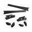 HKUCO Black Replacement Rubber Kit For Oakley Flak Jacket /Flak Jacket XLJ  Sunglass Earsocks  