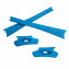 HKUCO Blue Replacement Rubber Kit For Oakley Flak Jacket /Flak Jacket XLJ  Sunglass Earsocks  