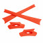 HKUCO Orange Replacement Rubber Kit For Oakley Flak Jacket /Flak Jacket XLJ  Sunglass Earsocks  
