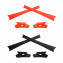 HKUCO Black/Orange Replacement Rubber Kit For Oakley Flak Jacket /Flak Jacket XLJ  Sunglass Earsocks  