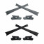 HKUCO Black/Grey Replacement Rubber Kit For Oakley Flak Jacket /Flak Jacket XLJ  Sunglass Earsocks  