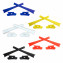 HKUCO Black/White/Dark Blue/Yellow/Orange Replacement Rubber Kit For Oakley Flak Jacket /Flak Jacket XLJ  Sunglass Earsocks  