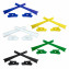 HKUCO Black/White/Dark Blue/Yellow/Green Replacement Rubber Kit For Oakley Flak Jacket /Flak Jacket XLJ  Sunglass Earsocks  