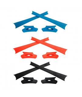 HKUCO Blue/Black/Orange Replacement Rubber Kit For Oakley Flak Jacket /Flak Jacket XLJ  Sunglass Earsocks  