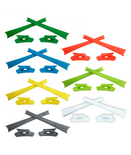 HKUCO Green/Yellow/Orange/Blue/Light Green/Grey/White Replacement Rubber Kit For Oakley Flak Jacket /Flak Jacket XLJ  Sunglass Earsocks  
