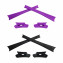 HKUCO Purple/Black Replacement Rubber Kit For Oakley Flak Jacket /Flak Jacket XLJ  Sunglass Earsocks  