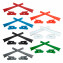 HKUCO Red/Blue/Black/White/Grey/Green/Orange Replacement Rubber Kit For Oakley Flak Jacket /Flak Jacket XLJ  Sunglass Earsocks  