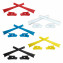 HKUCO Red/Blue/Black/White/Yellow Replacement Rubber Kit For Oakley Flak Jacket /Flak Jacket XLJ  Sunglass Earsocks  