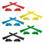 HKUCO Red/Blue/Black/Yellow/Green Replacement Rubber Kit For Oakley Flak Jacket /Flak Jacket XLJ  Sunglass Earsocks  