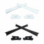 HKUCO White/Black Replacement Rubber Kit For Oakley Flak Jacket /Flak Jacket XLJ  Sunglass Earsocks  