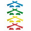 HKUCO Yellow/Green/Blue/Red Replacement Rubber Kit For Oakley Flak Jacket /Flak Jacket XLJ  Sunglass Earsocks  