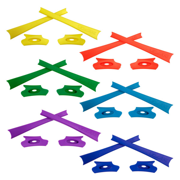 HKUCO Yellow/Green/Purple/Orange/Blue/Dark Blue Replacement Rubber Kit For Oakley Flak Jacket /Flak Jacket XLJ  Sunglass Earsocks  