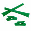 HKUCO Green Replacement Rubber Kit For Oakley Flak Jacket /Flak Jacket XLJ  Sunglass Earsocks  