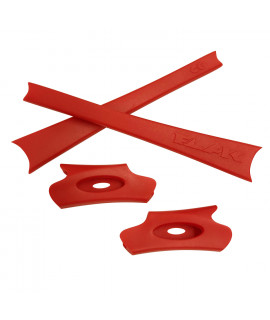 HKUCO Red Replacement Rubber Kit For Oakley Flak Jacket /Flak Jacket XLJ  Sunglass Earsocks  