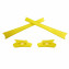 HKUCO Yellow Replacement Rubber Kit For Oakley Flak Jacket /Flak Jacket XLJ  Sunglass Earsocks  