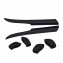 HKUCO Black Replacement Silicone Leg Set For Oakley Fast Jacket XL Sunglasses Earsocks Rubber Kit