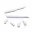 HKUCO White Replacement Silicone Leg Set For Oakley Fast Jacket XL Sunglasses Earsocks Rubber Kit