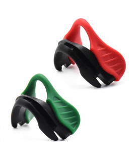 HKUCO Red/Green Replacement Silicone Nose Pads For Oakley EVZero Earsocks 2 pics