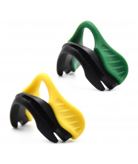 HKUCO Yellow/Green Replacement Silicone Nose Pads For Oakley EVZero OO9308 Earsocks 2 pics