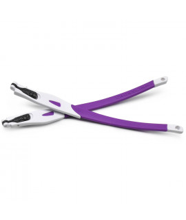 HKUCO Purple Rubber Replacement White Frame Legs For Oakley Crosslink Glasses frame