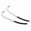 HKUCO Grey Logo Replacement Glasses Legs For Oakley EVZero Sunglasses Frame
