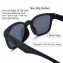 HKUCO Basic Fashion Black plastic Frame Sunglass With Polarized Red Mirroed Lenses 