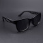 HKUCO Basic Fashion Black plastic Frame Sunglass With Transparent Photochromic Lenses 