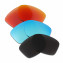 HKUCO Red+Blue+Black Polarized Replacement Lenses For Oakley Jupiter Squared Sunglasses