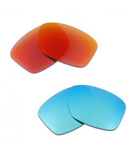 HKUCO Red+Blue Polarized Replacement Lenses For Oakley Jupiter Squared Sunglasses