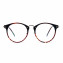HKUCO High Quality Special Print Clear Lens Frame Glasses Circle Frame (multiple Lens Color Options)