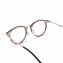 HKUCO High Quality Special Print Clear Lens Frame Glasses Circle Frame (multiple Lens Color Options)
