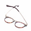 HKUCO High Quality Special Print Clear Lens Frame Glasses Circle Frame (multiple Lens Color Options)