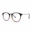 HKUCO High Quality Special Print Clear Lens Frame Glasses Circle Frame (multiple Lens Color Options)