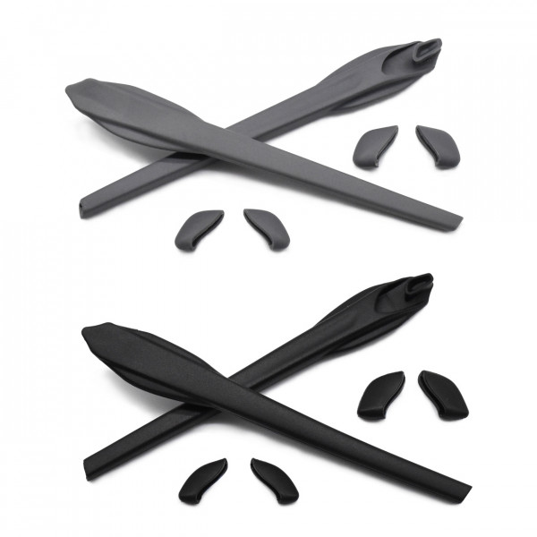 HKUCO Black/Grey Replacement Silicone Leg Set For Oakley Flak 2.0 XL Sunglasses Earsocks Rubber Kit HKUCO Black/Grey Replacement Silicone Leg Set For Oakley Flak 2.0 XL Sunglasses Earsocks Rubber Kit