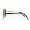 HKUCO Aviator Gold color Metal Frame Retro Fashion Design Black Lenses Sunglasses